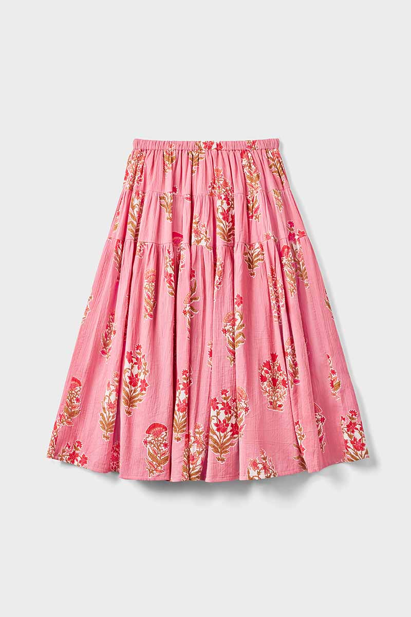 Macy Cotton Midi Skirt