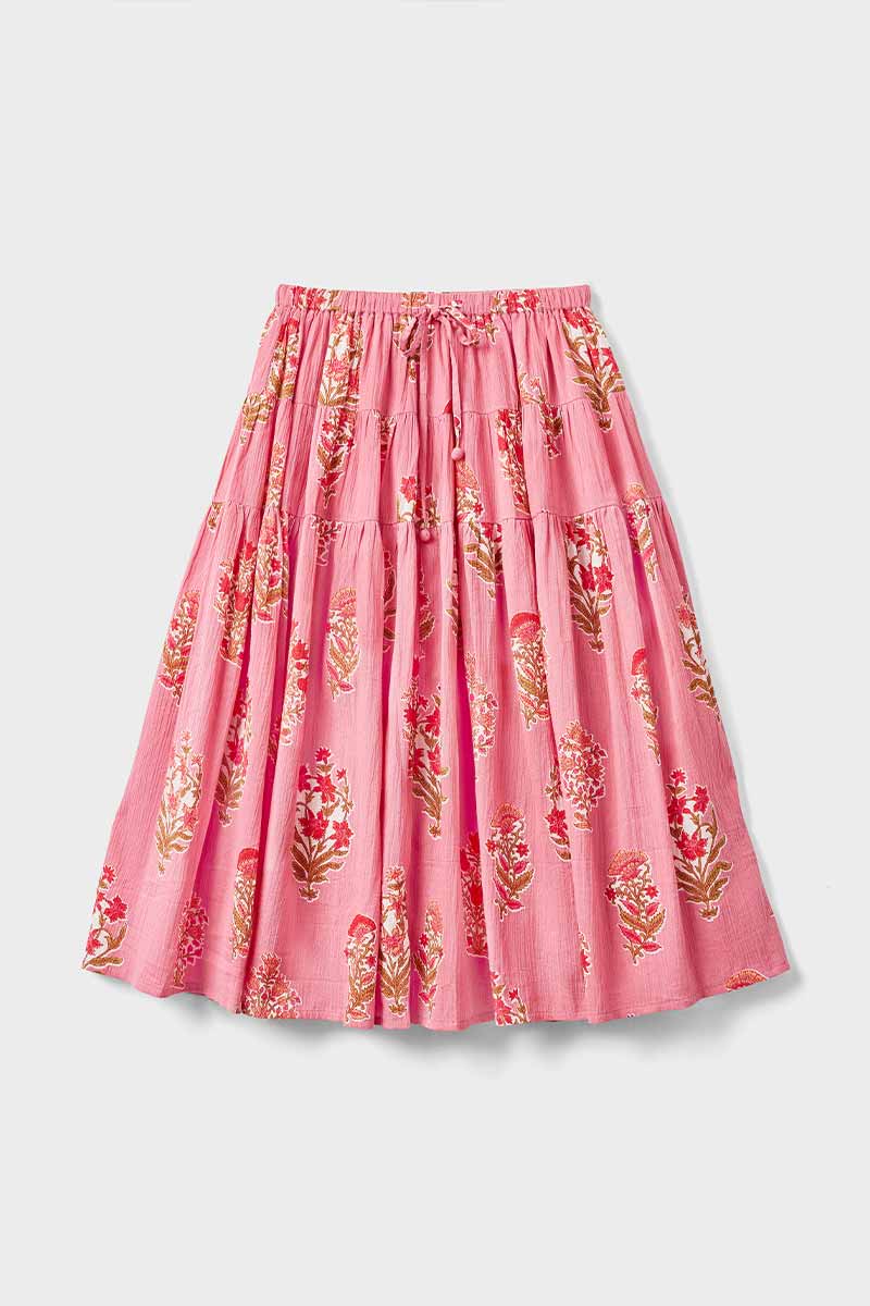Macy Cotton Midi Skirt