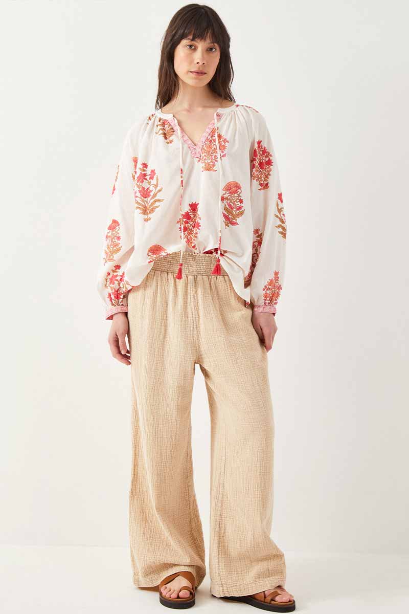Marcia Floral Print Cotton Blouse