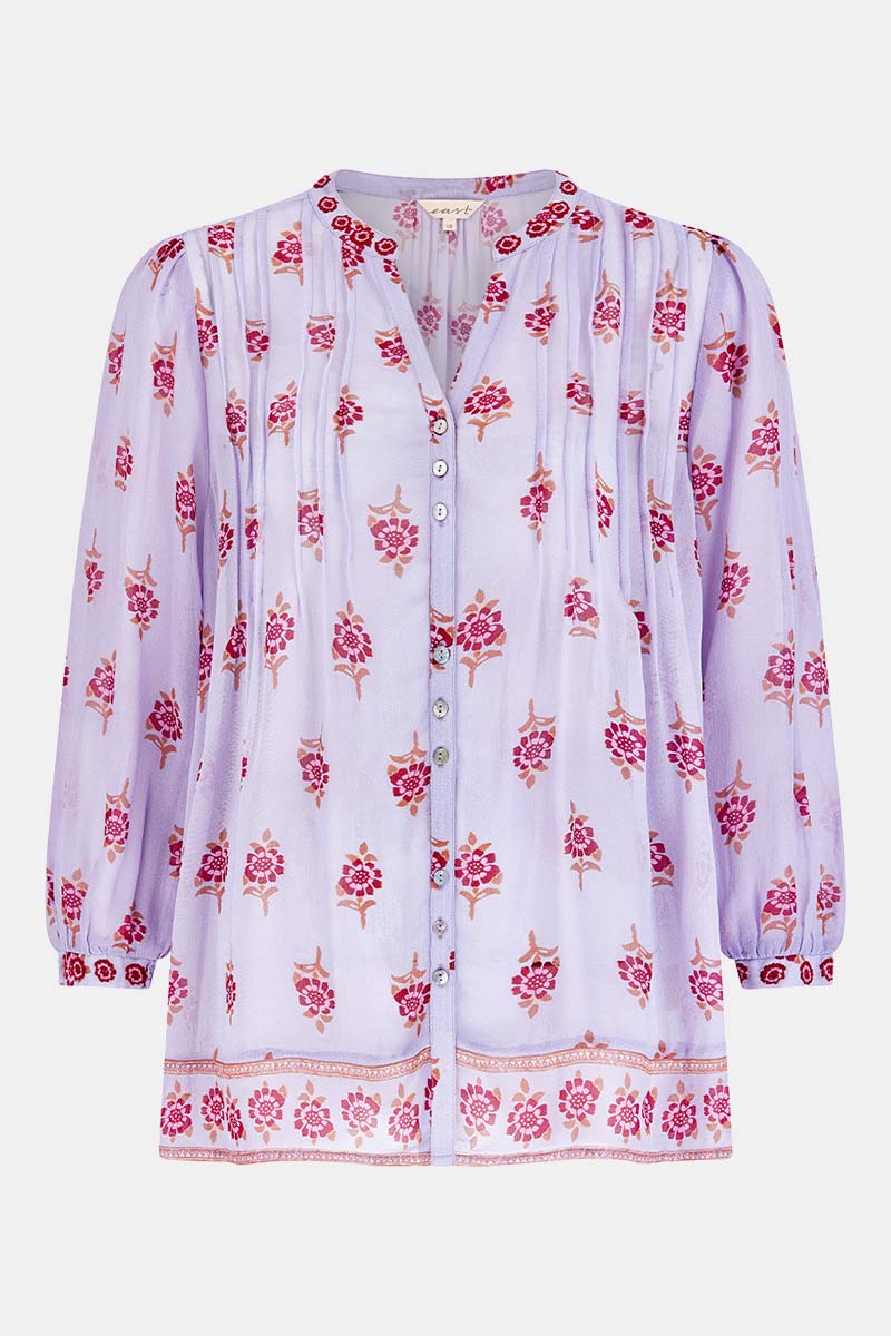 Stine Lilac Floral Print Blouse