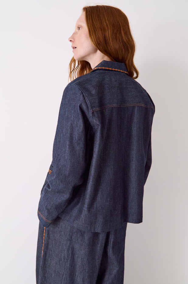 Jayla Denim Embroidered Jacket