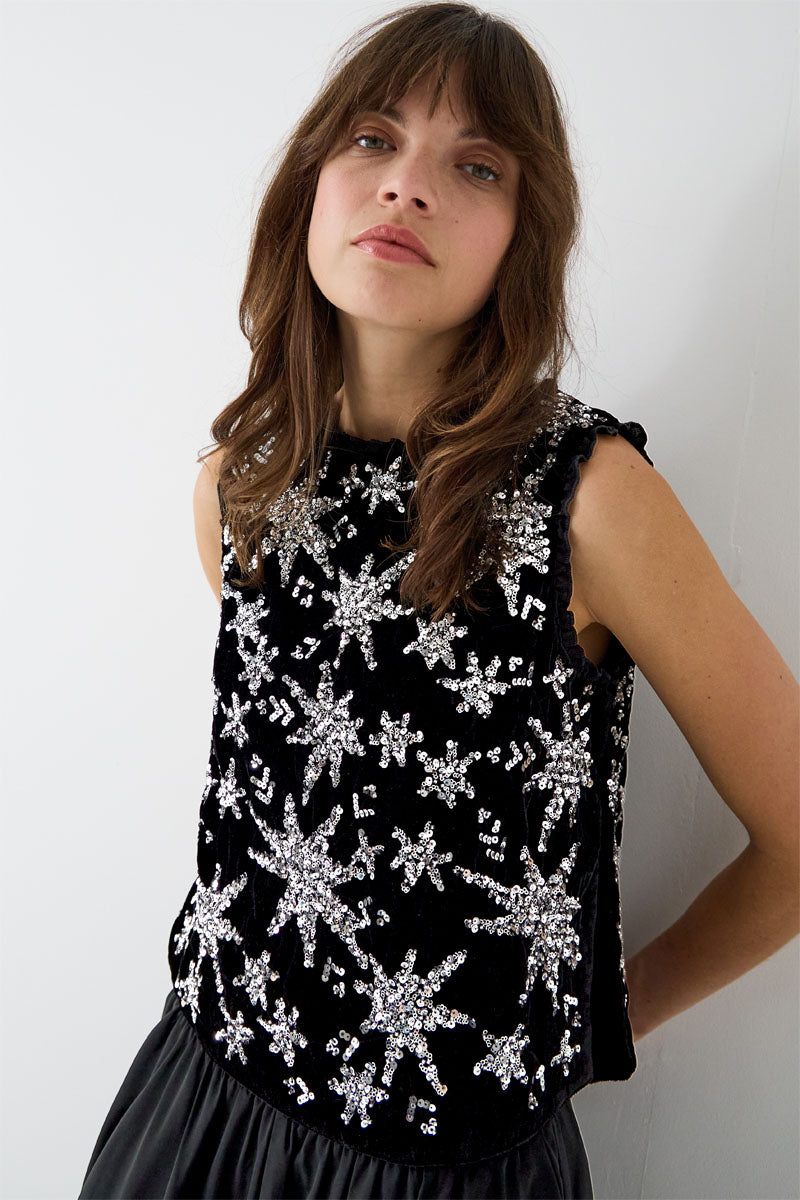 Medi Sequin Embellished Top