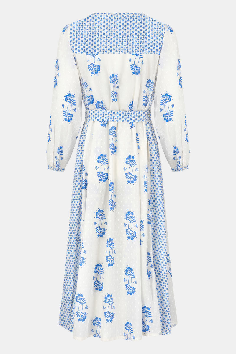 Amber Printed Dress White