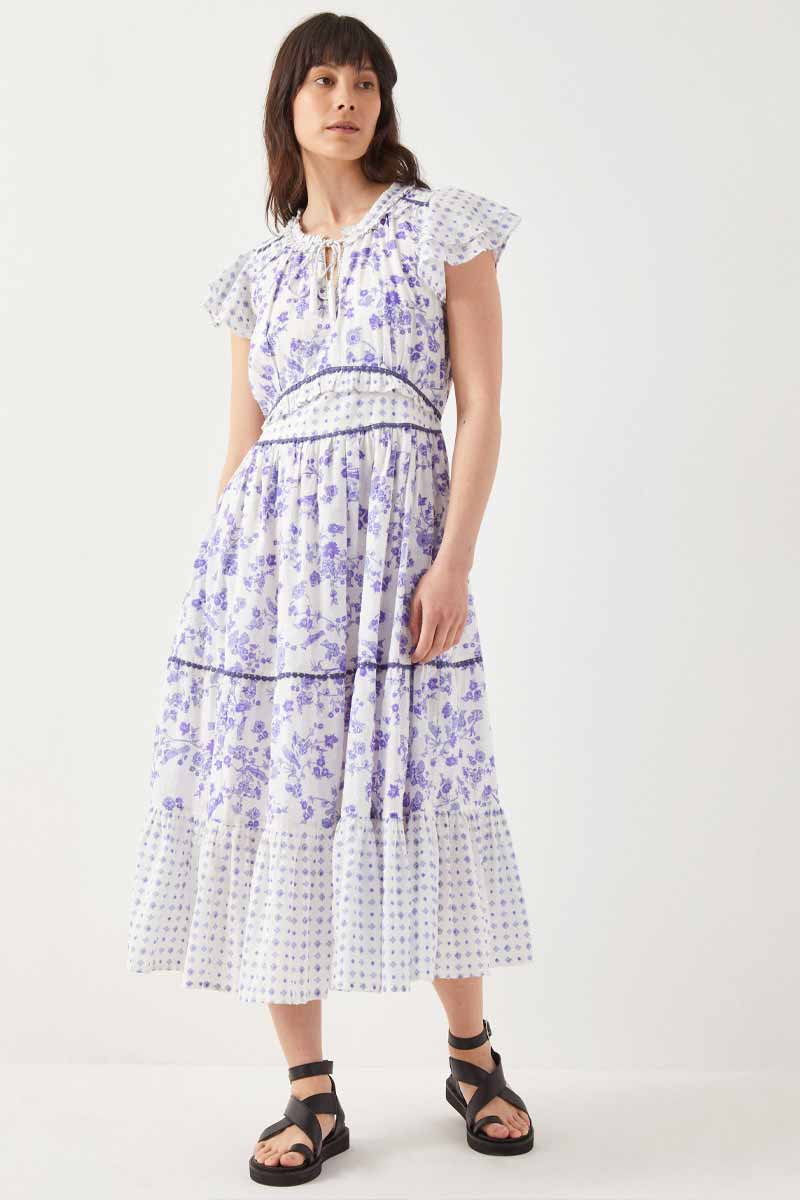 Rosina Floral Printed Cotton Dress