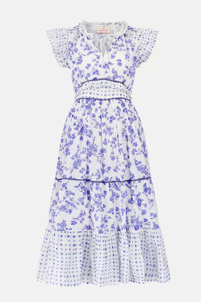 Rosina Floral Printed Cotton Dress