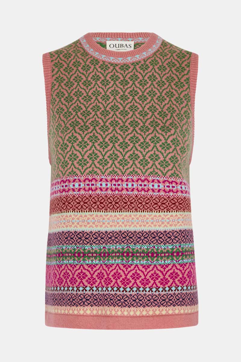 East x Oubas Fair Isle Wool Sweater Vest