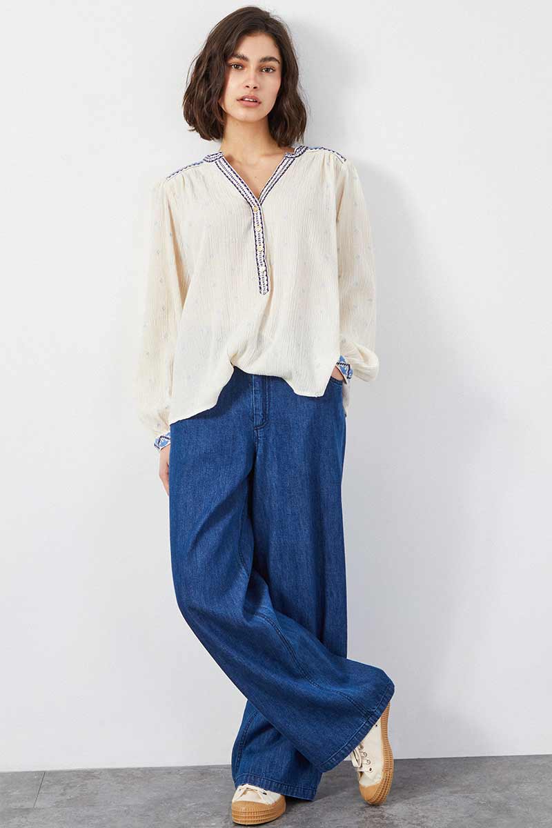 Aria Embroidered Top