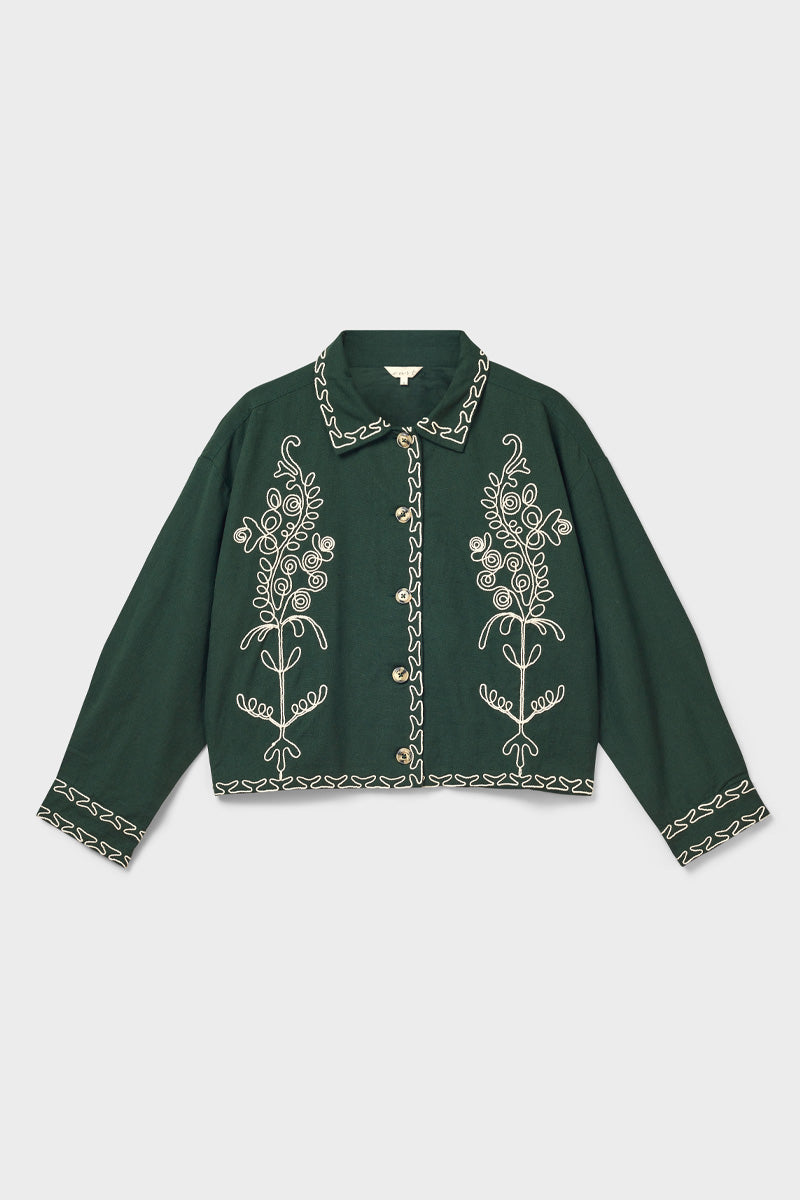 Arnella Embroidered Cotton Jacket