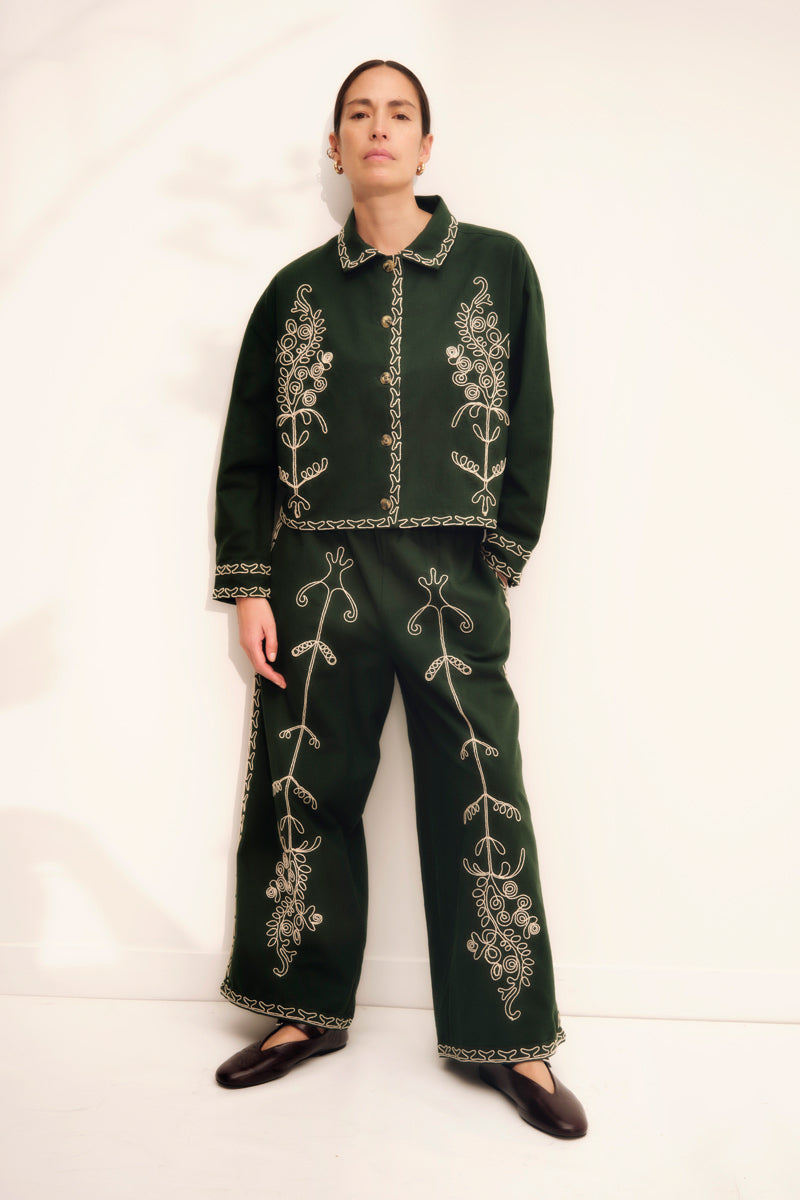 Arnella Embroidered Cotton Jacket