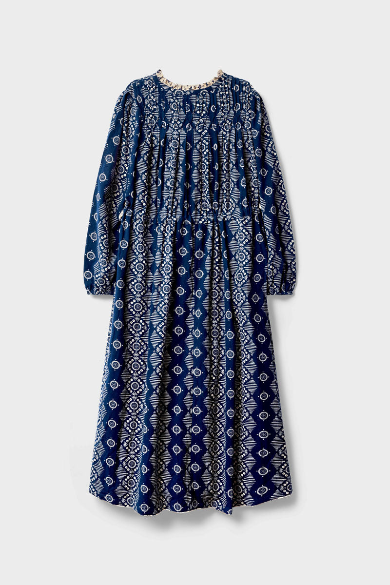 Celine Textured Cotton Midi Dress