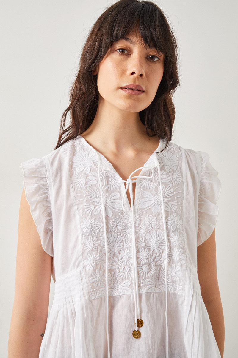Daisy Embroidered Blouse