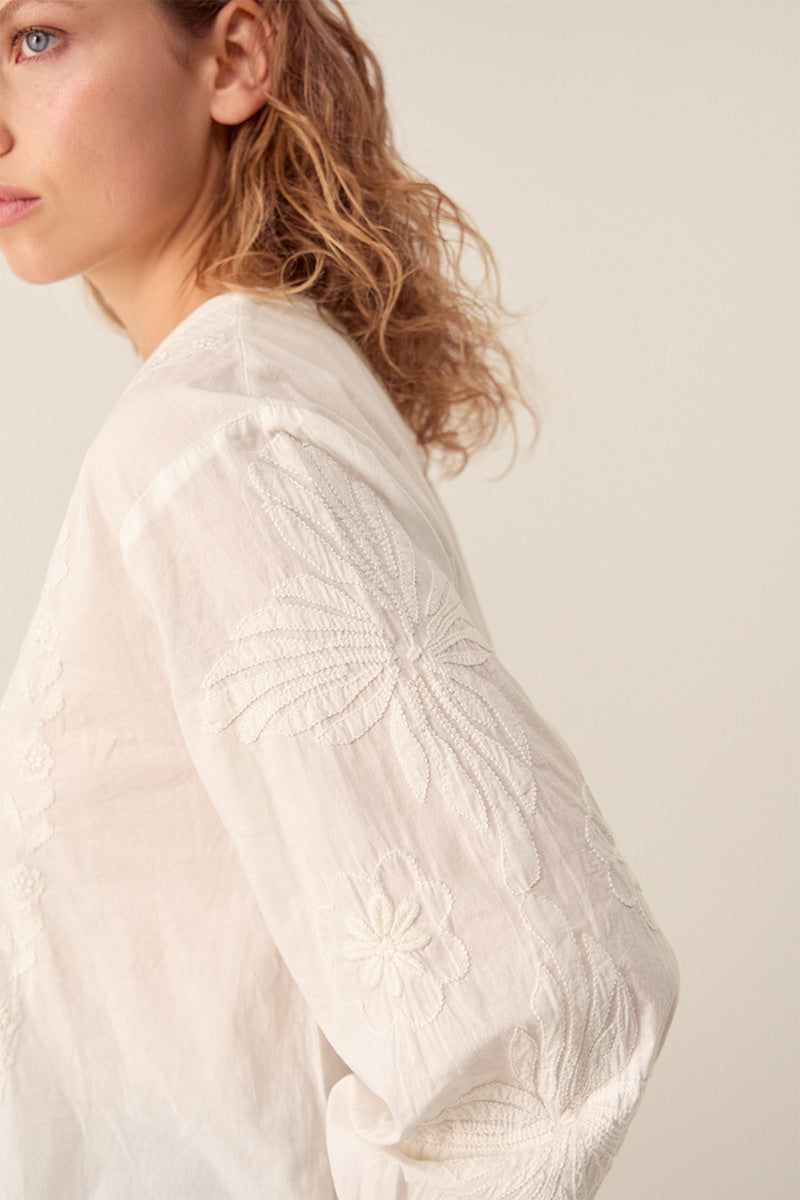 Donnie Hand-Embroidered Blouse