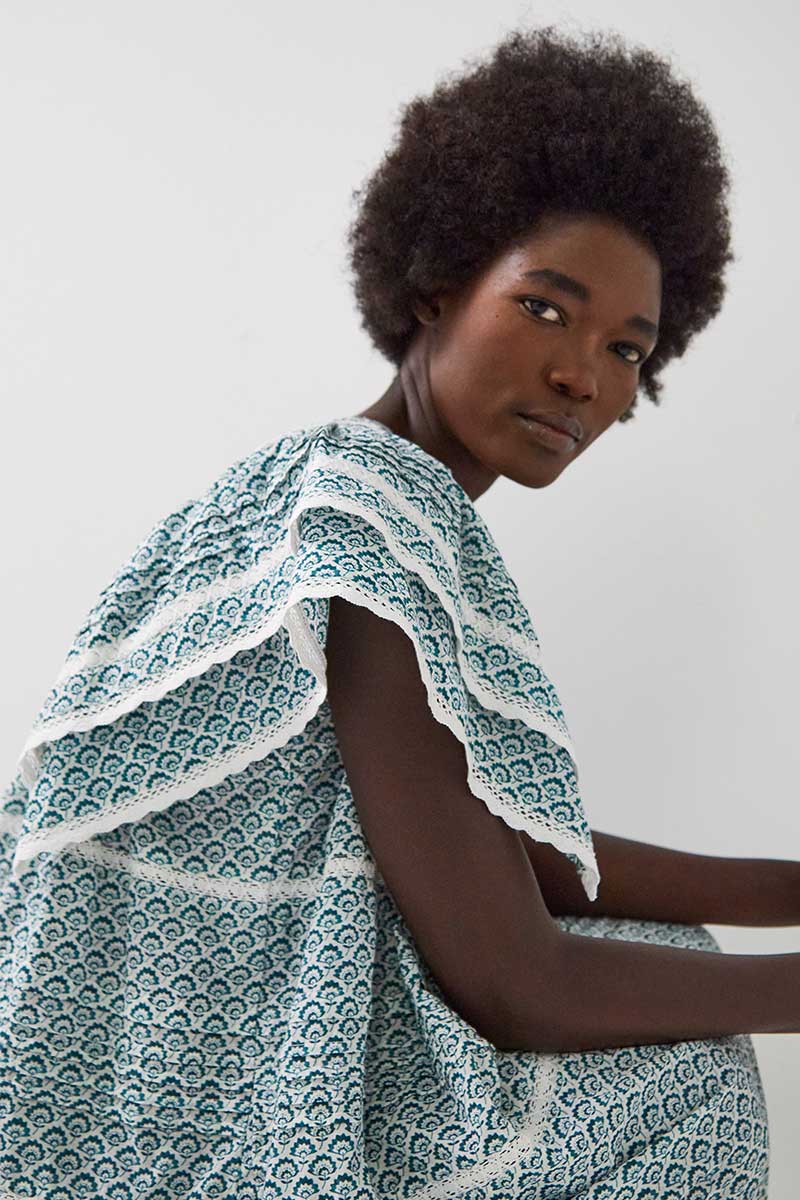 Duva Printed Cotton Dress