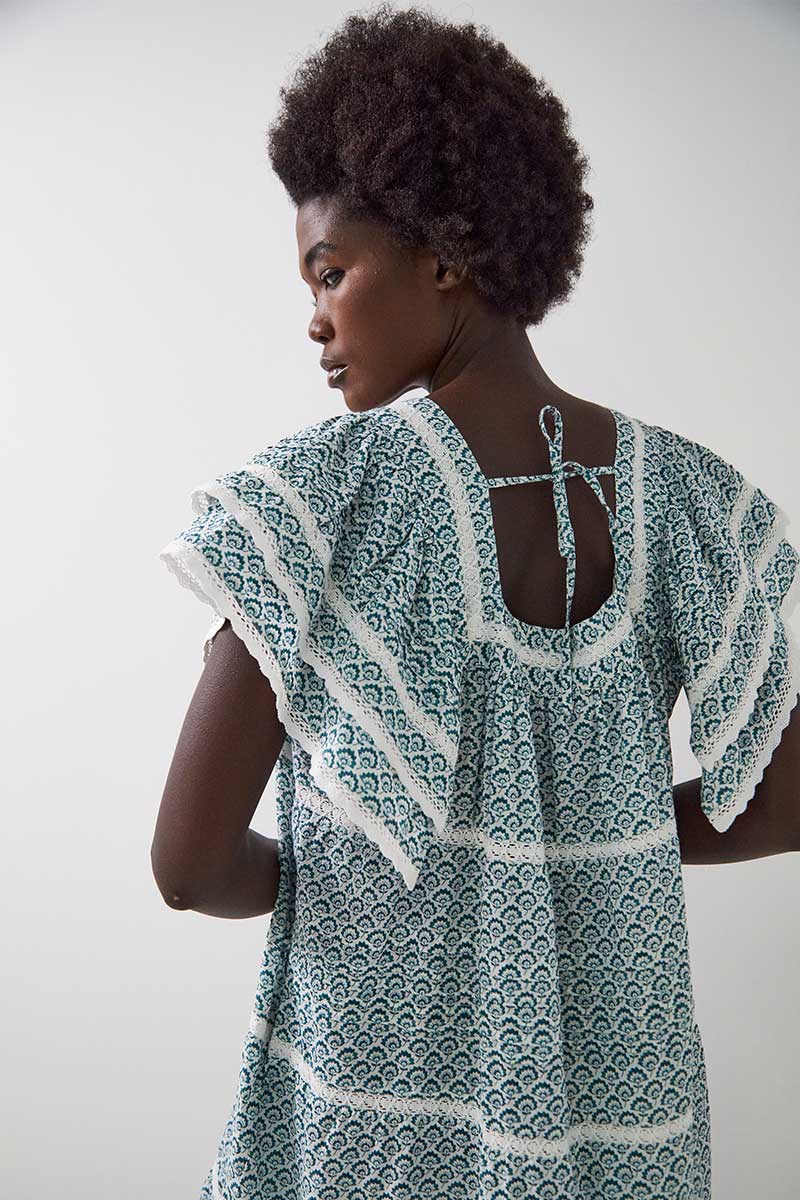 Duva Printed Cotton Dress