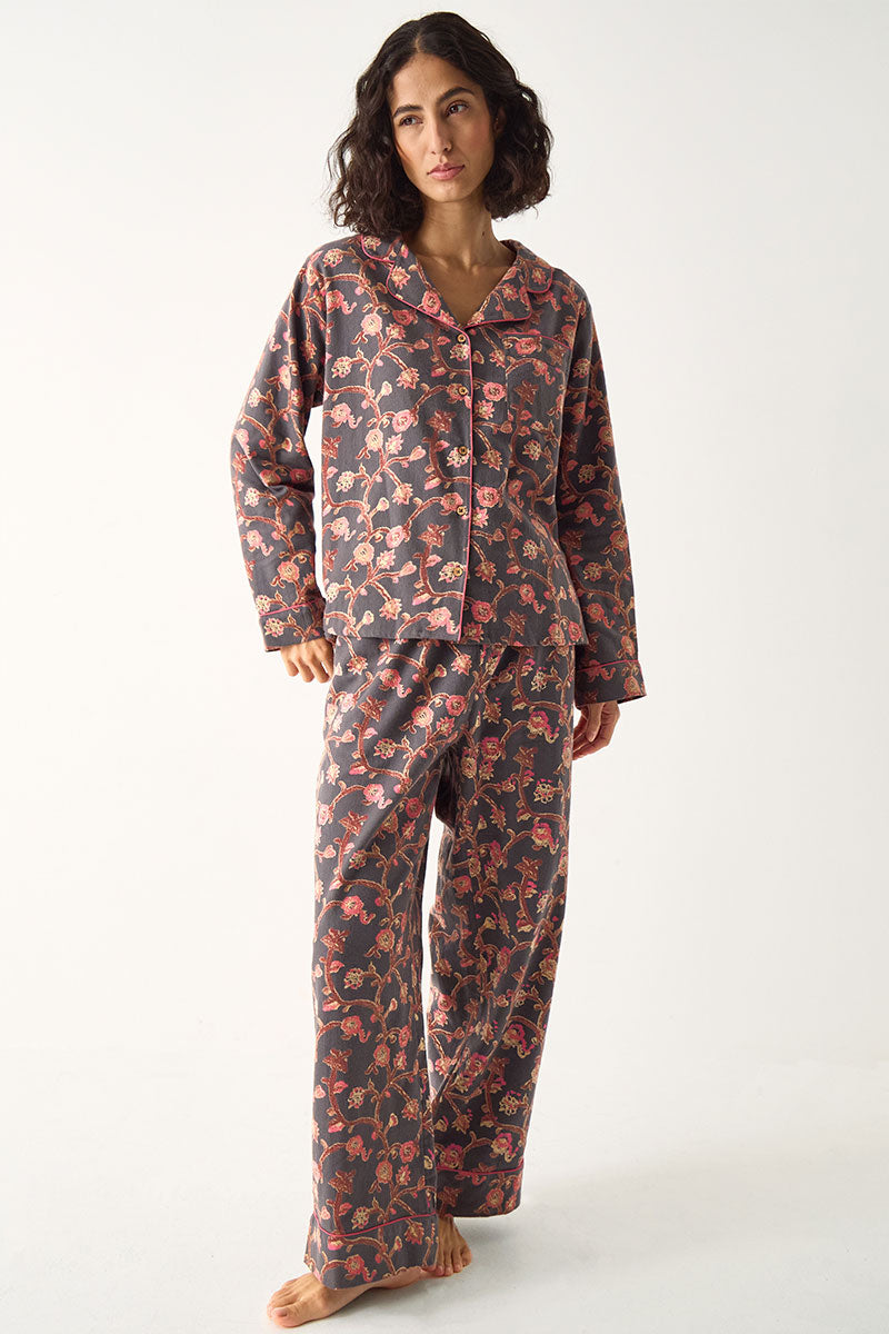 Elenie Printed Floral Pyjama Set
