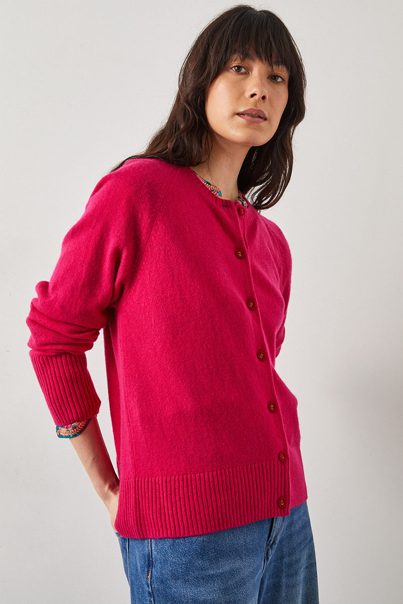 Ember Cashmere Crew Neck Cardigan