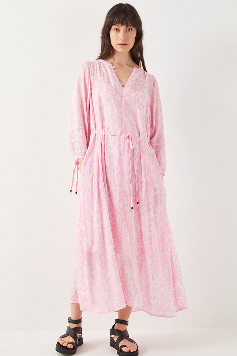 Frances Animal Print Pink Dress