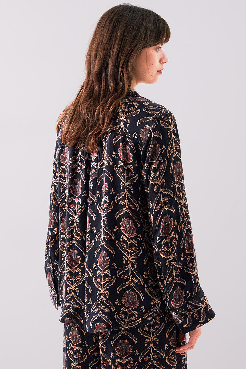 Jesi Floral Satin Shirt
