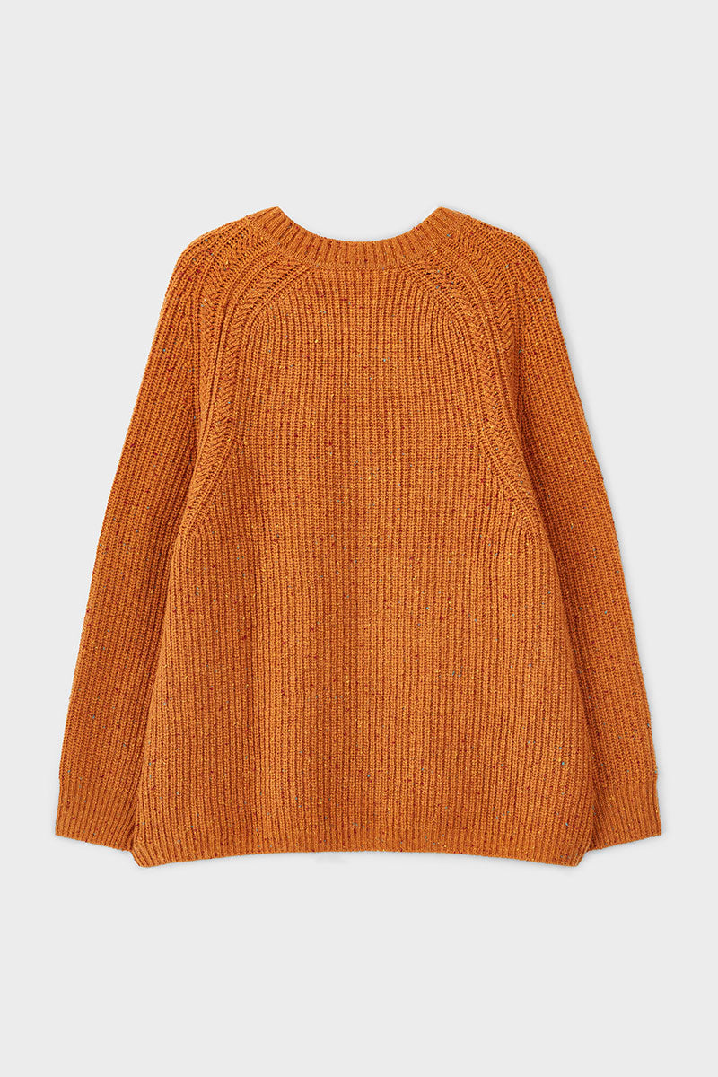 Jiya Donegal Knit Sweater Mustard