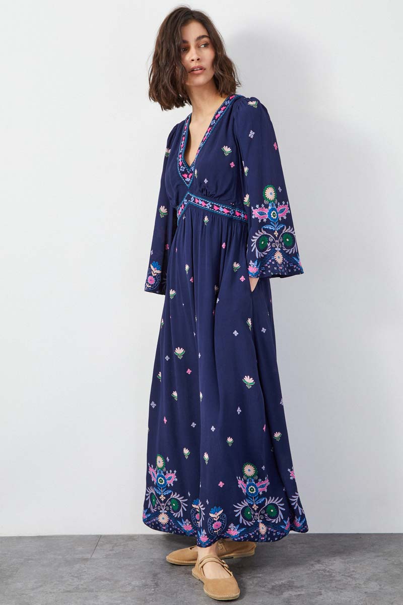 Kerin Navy Maxi Dress