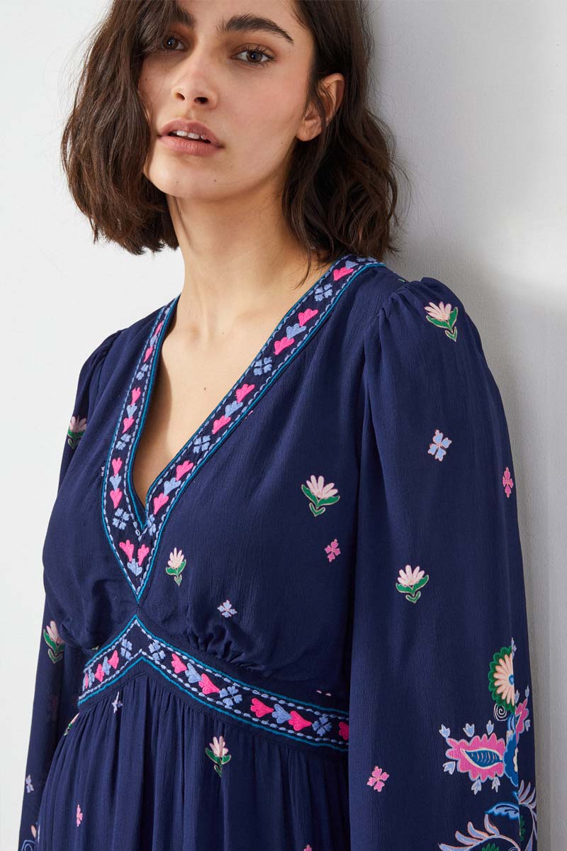 Kerin Navy Maxi Dress