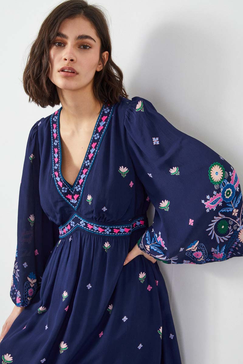 Kerin Navy Maxi Dress