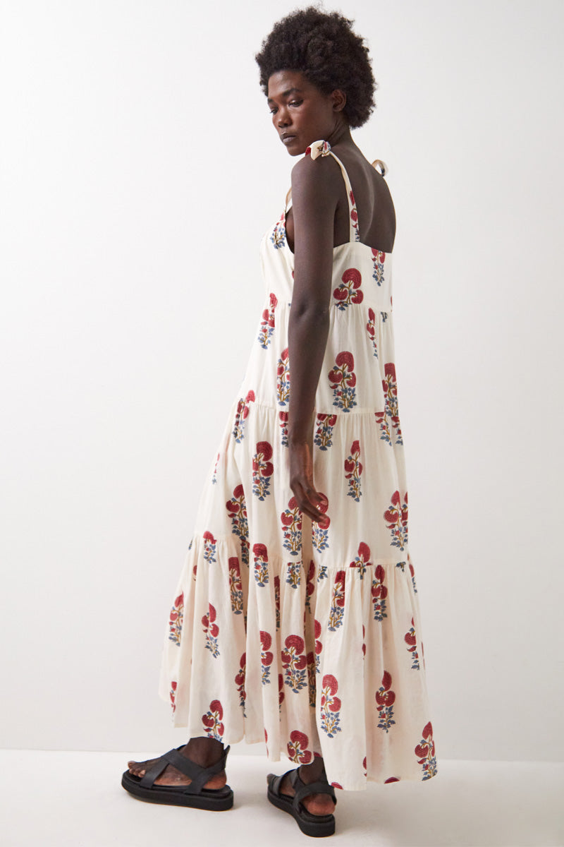 Lucy Tiered Cotton Maxi Dress