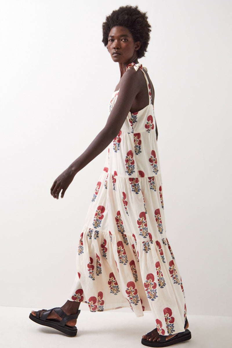 Lucy Tiered Cotton Maxi Dress