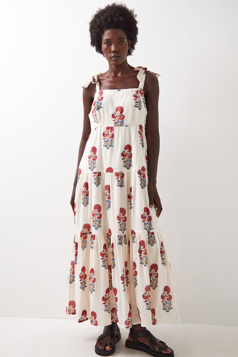 Lucy Tiered Cotton Maxi Dress