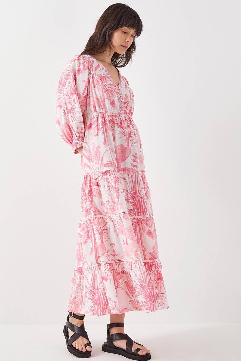 Nanda Palm Printed Dress