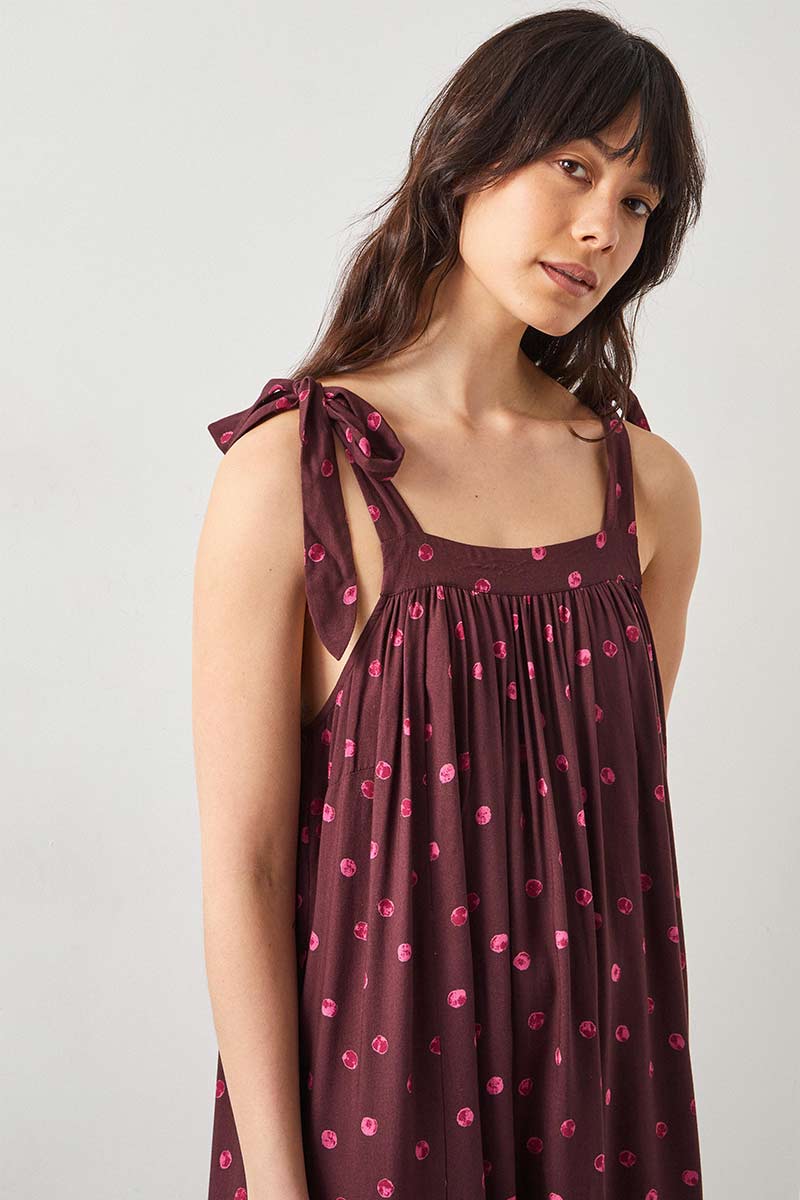 Paola Spot Sleeveless Dress