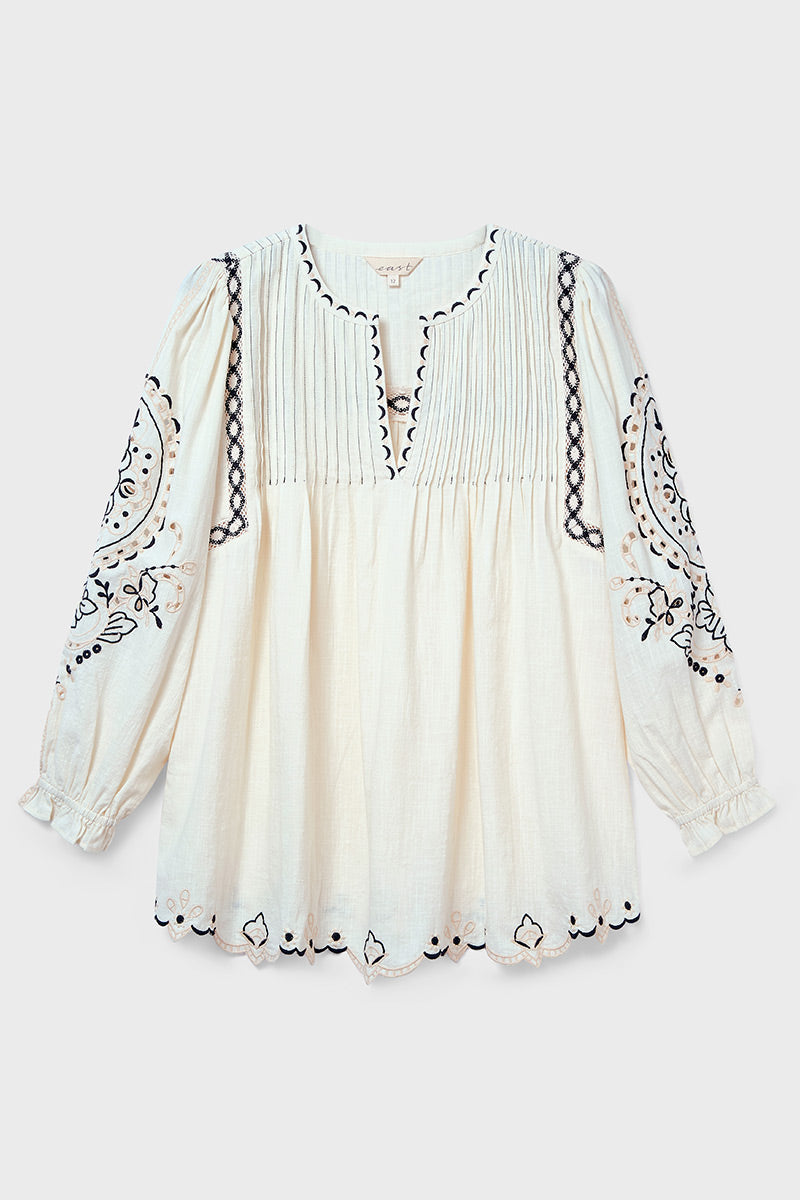 Pavlina Embroidered Cotton Top