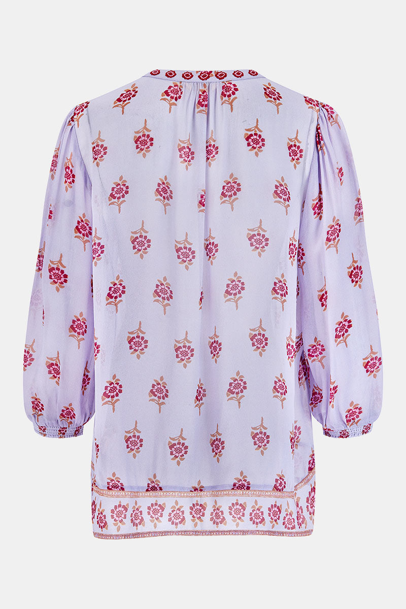 Stine Lilac Floral Print Blouse