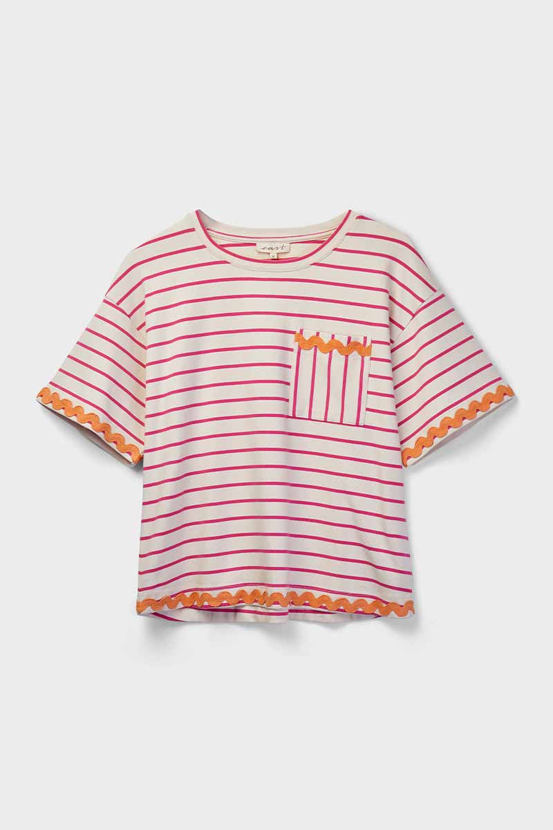 Ebba Jersey Pink Striped T-shirt