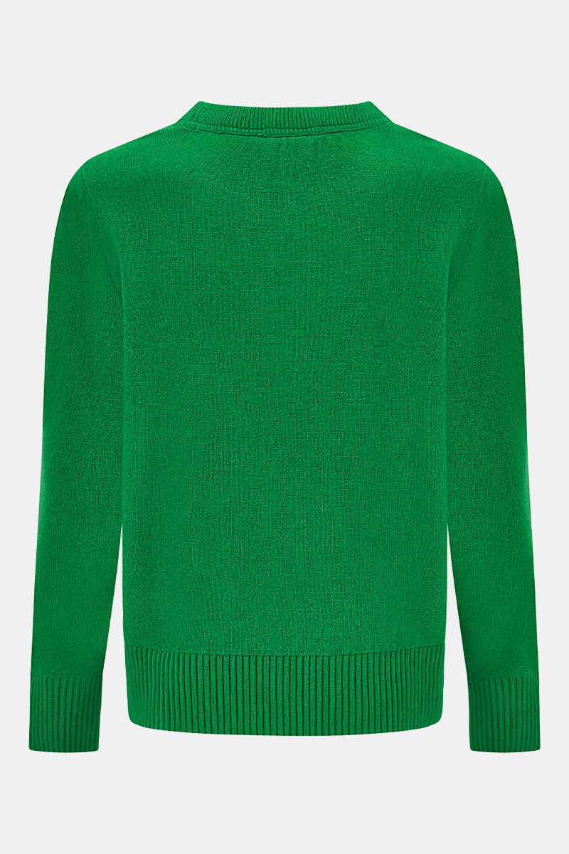 Back shot of EAST Marrin Green Crew Neck Cashmere Jumper