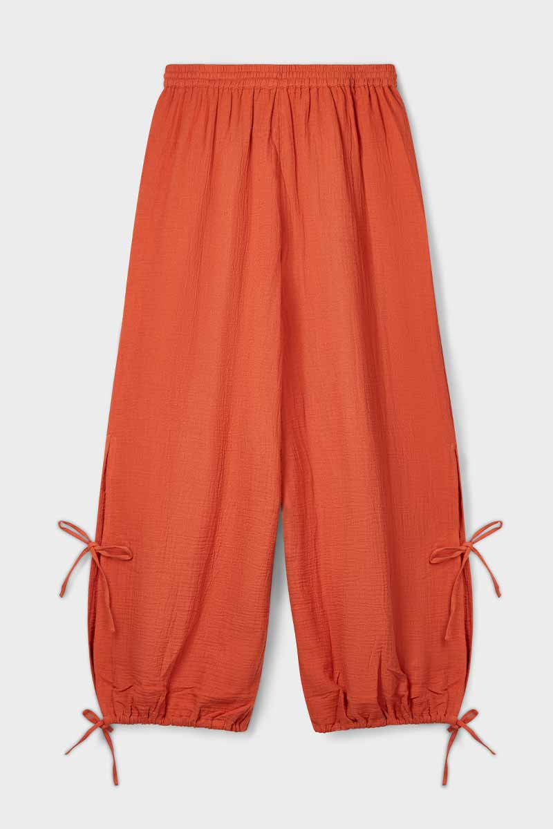 Regina Rust Cotton Trousers