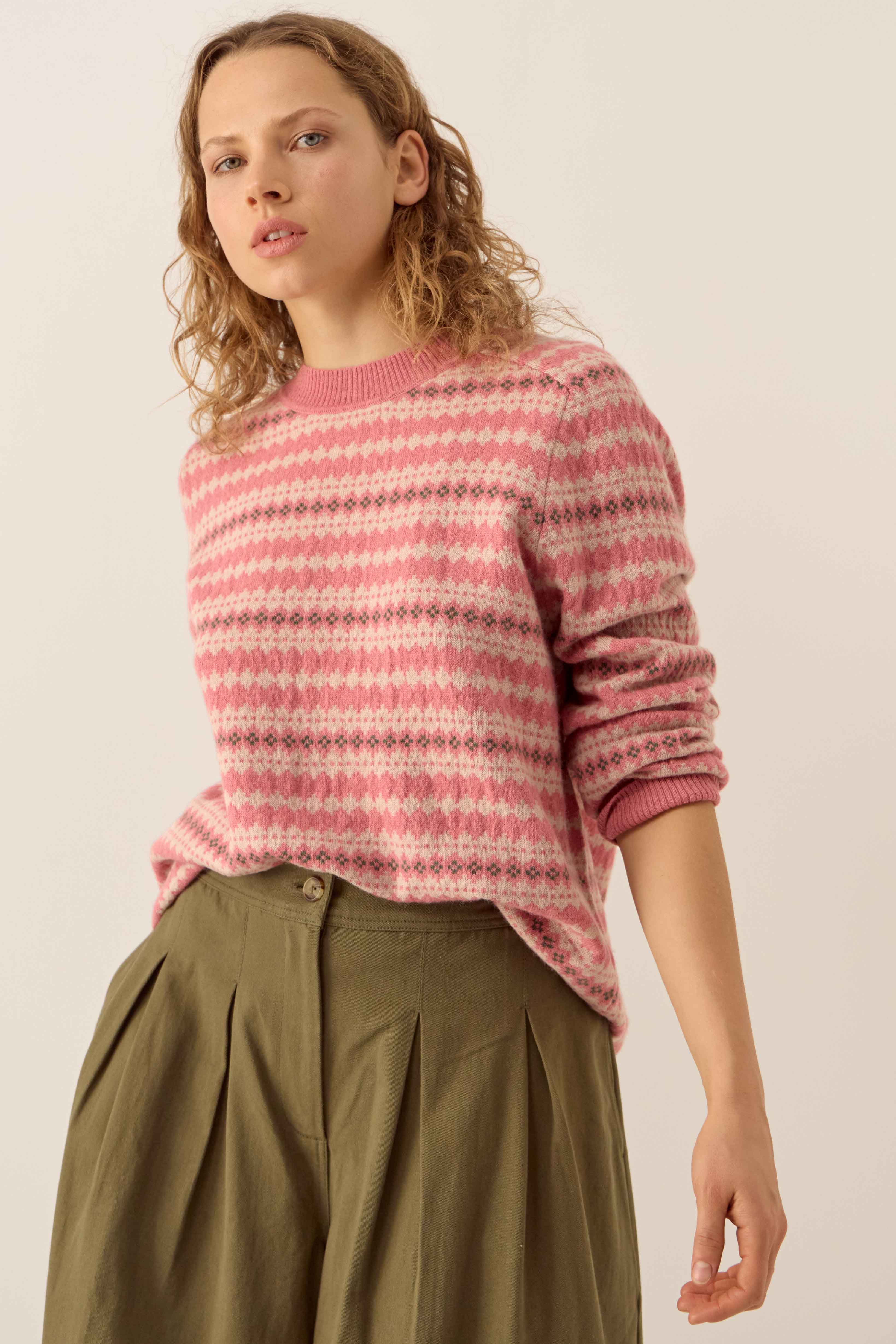 Becky Alpaca and Cashmere Fairisle Jumper