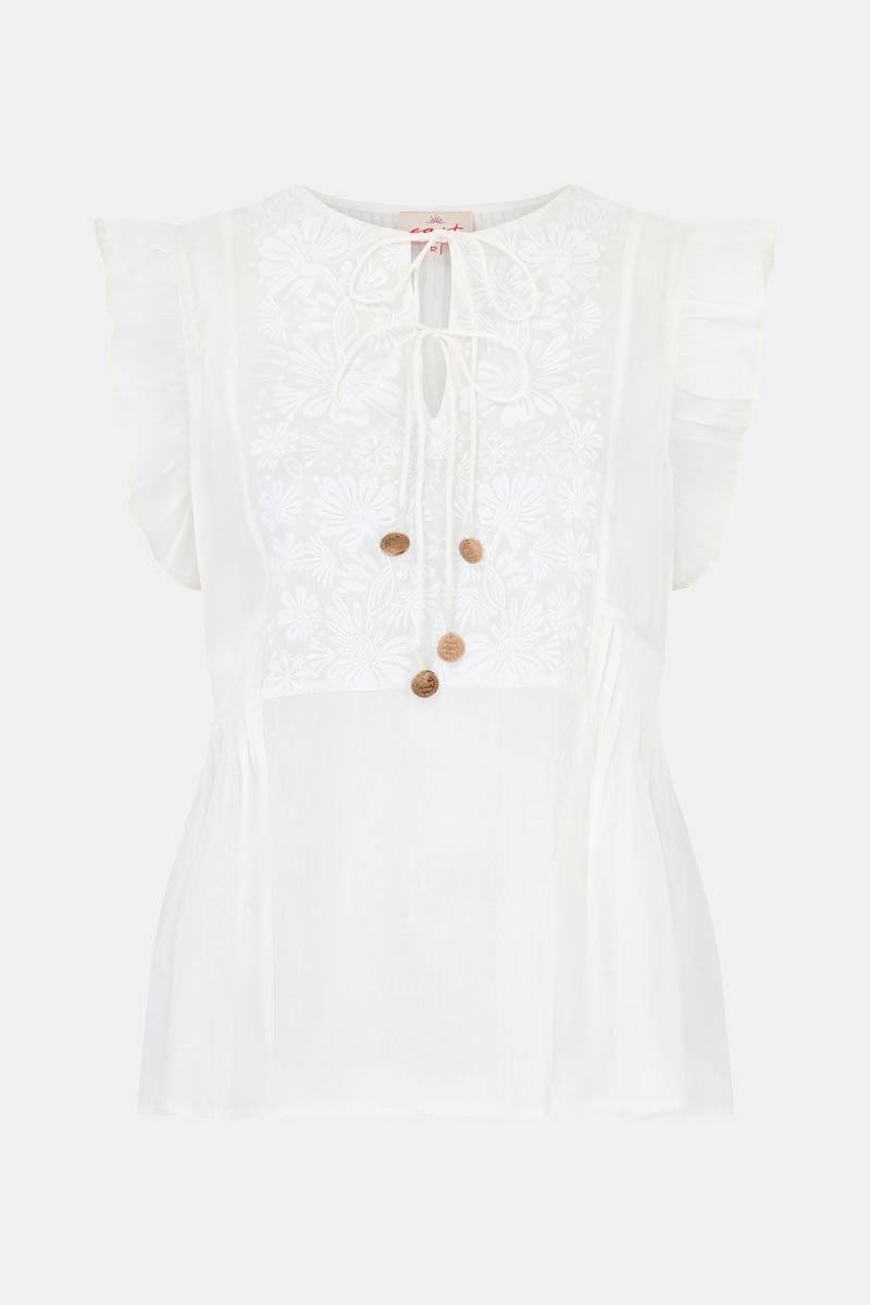 Daisy Embroidered Blouse