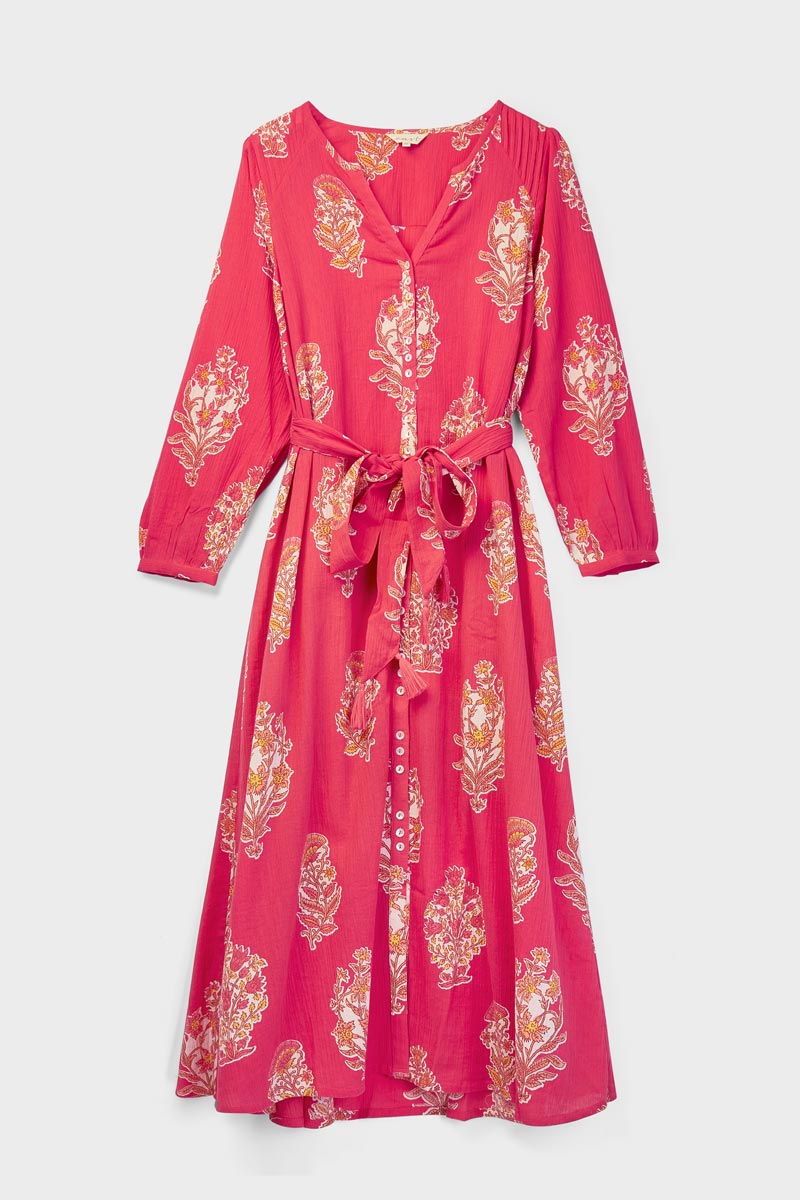 Marcia Printed Cotton Midi Dress