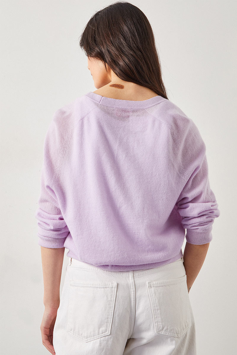 Edie Knitted Cardigan Lilac
