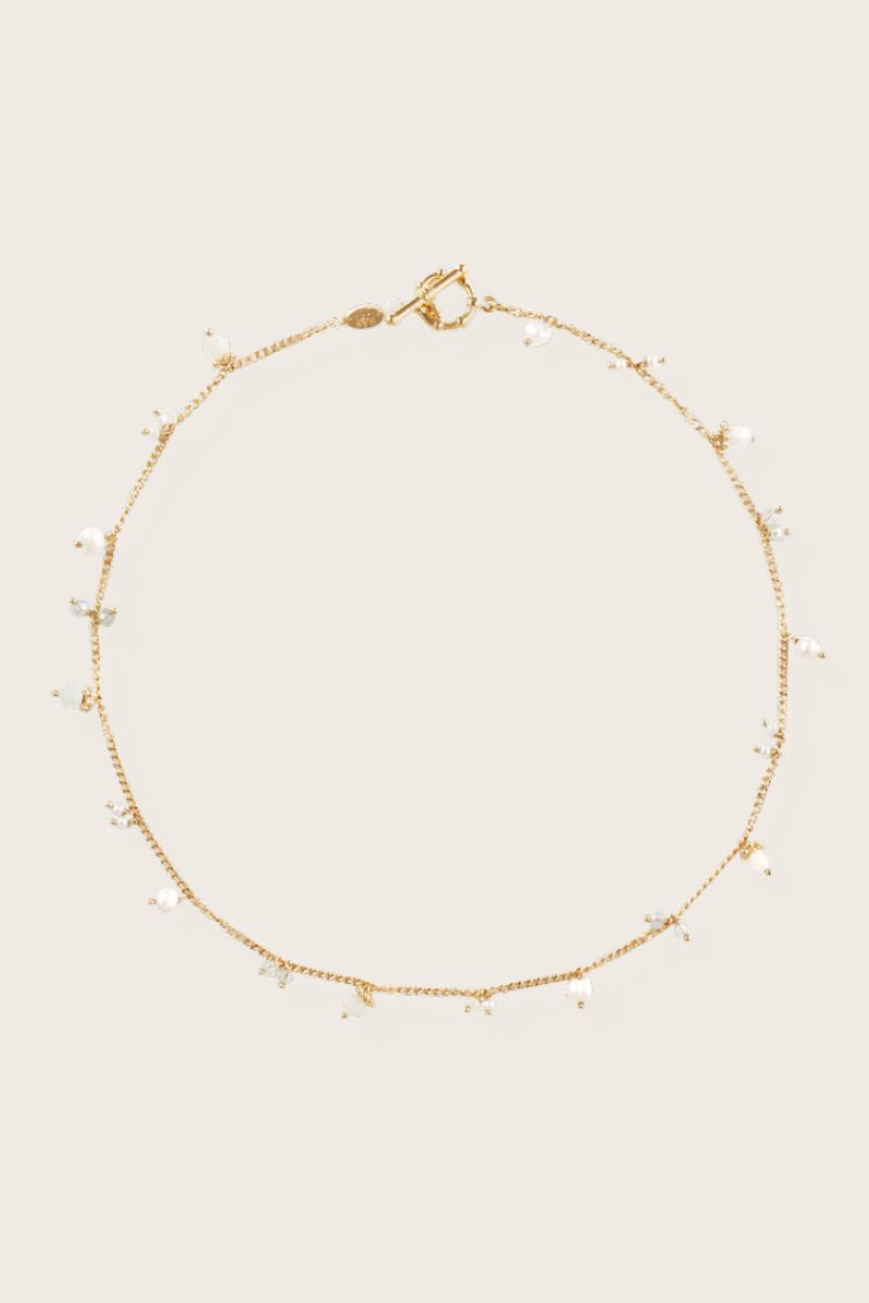 Tangerine Collier Mother of Pearl Necklace