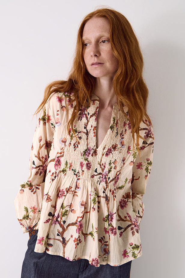 Adelle Floral Cotton Top