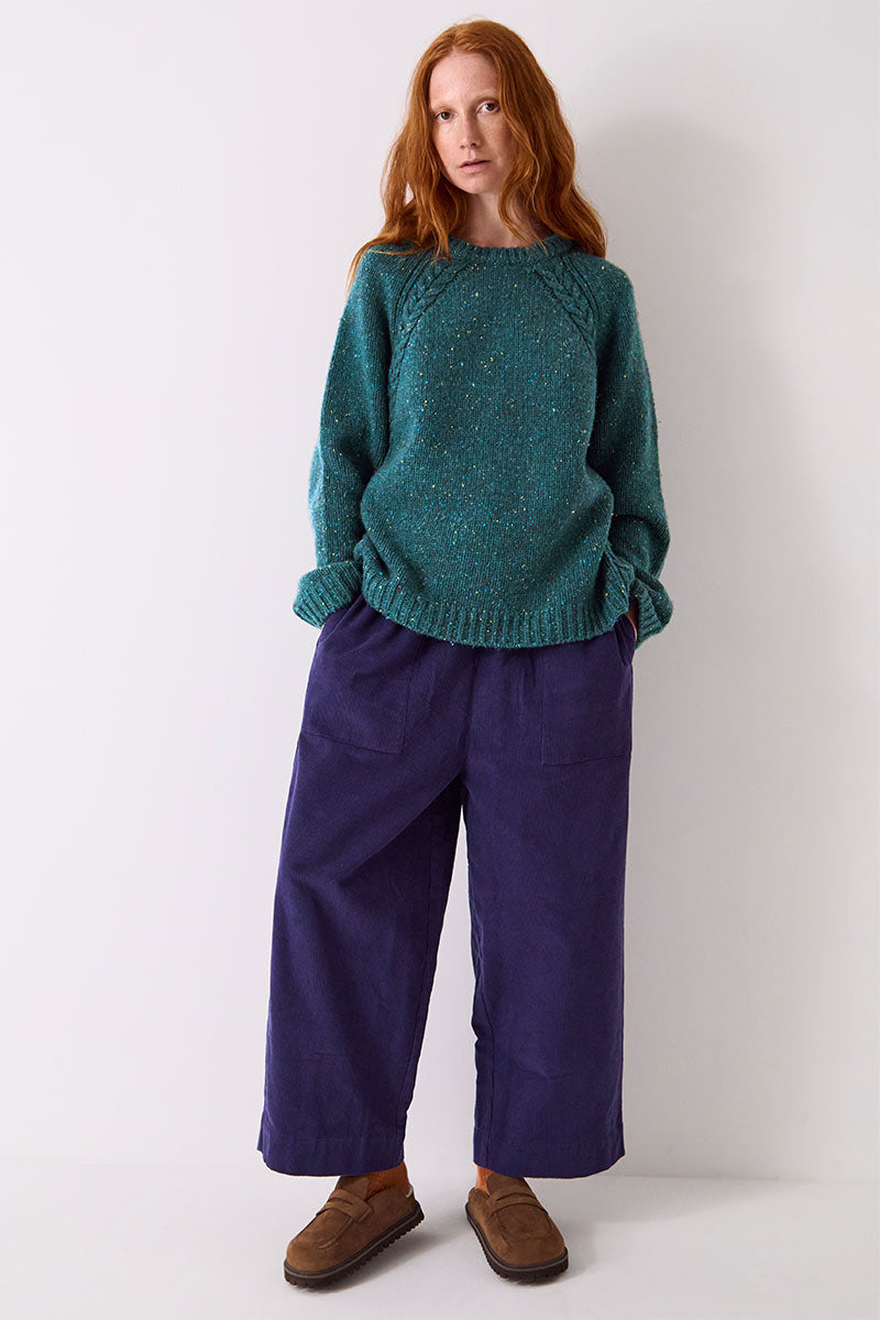 Ami Cable Donegal Knit Sweater