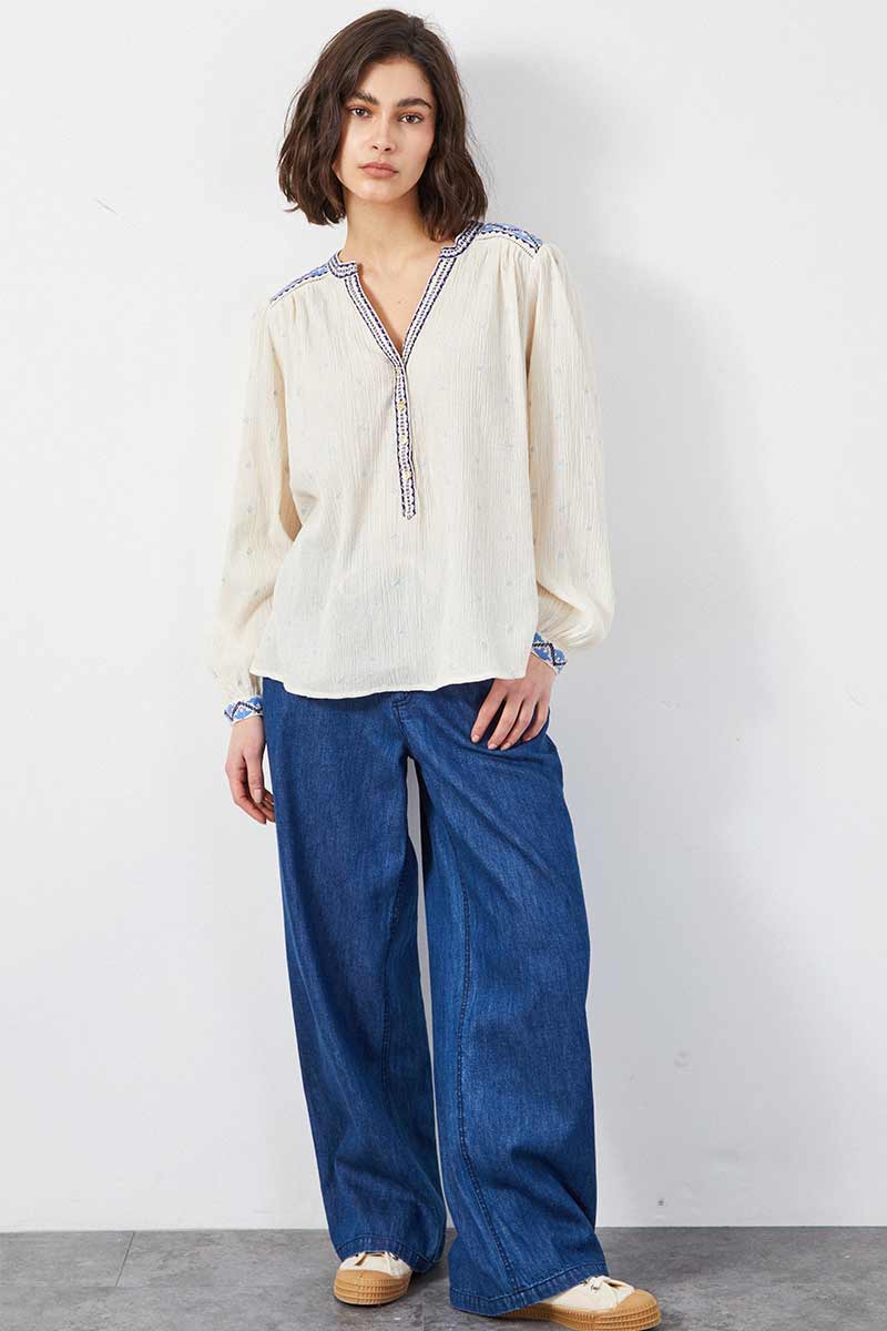 Aria Embroidered Top