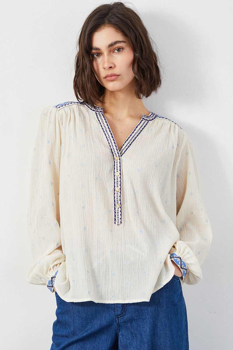 Aria Embroidered Top