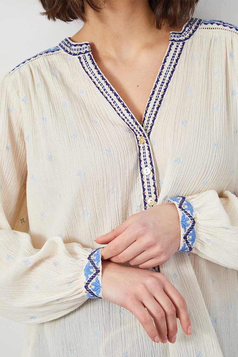 Aria Embroidered Top