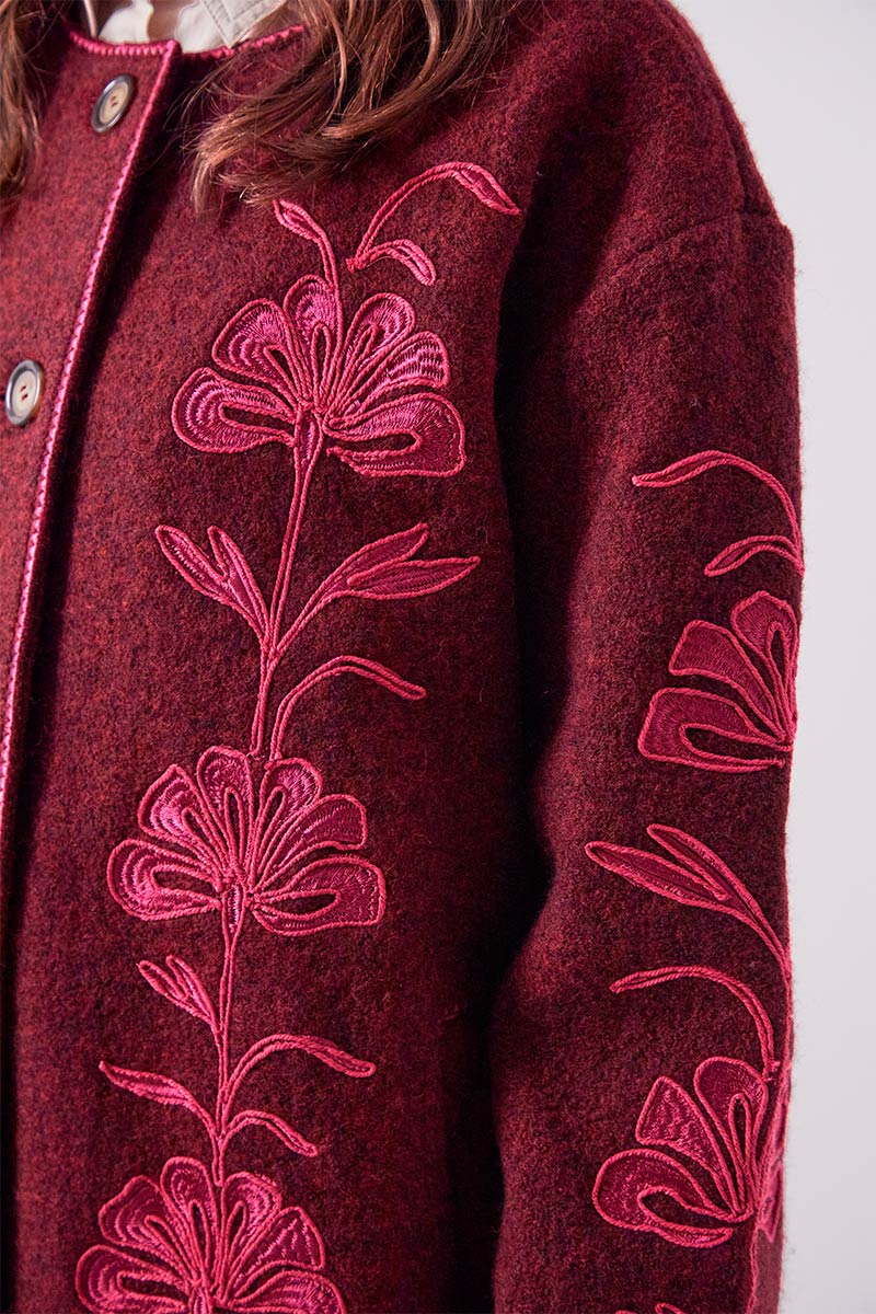 Astrid Wool Embroidered Coat