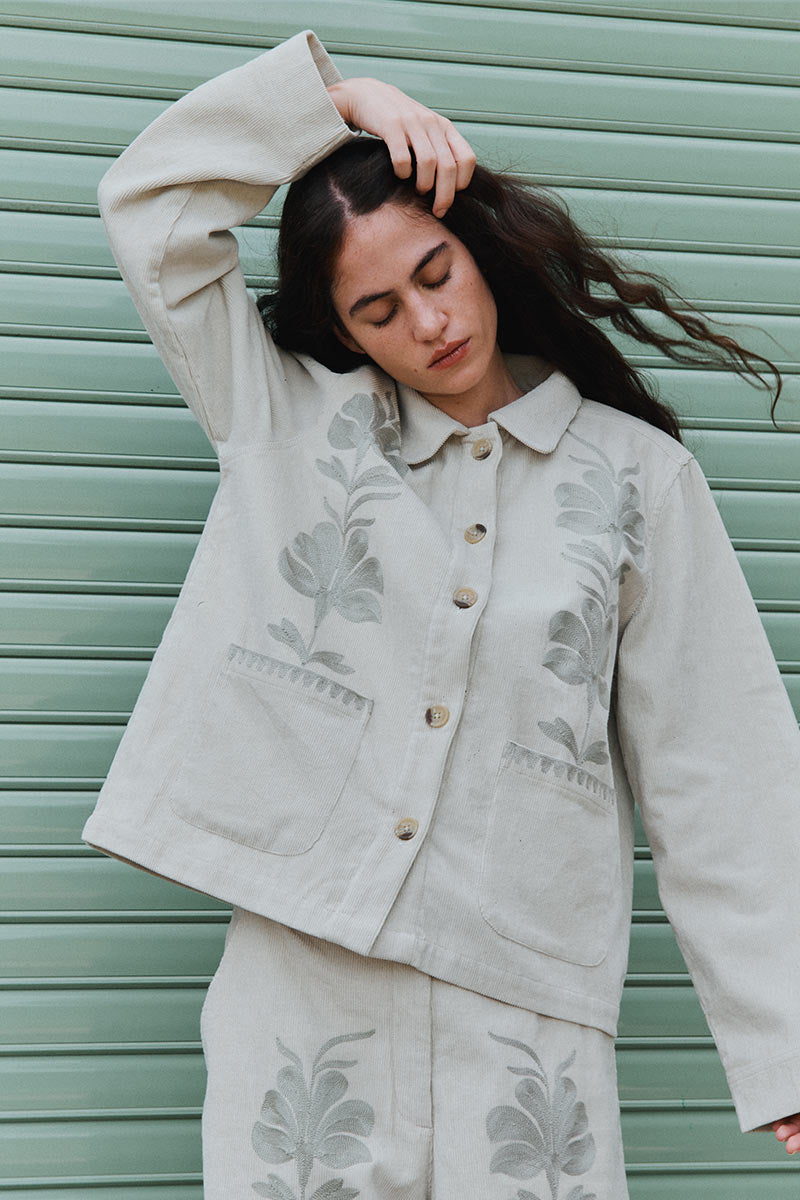 Astrid Cord Embroidered Jacket