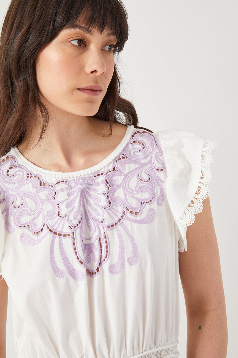 Ayisha Broderie Anglaise Frill Dress