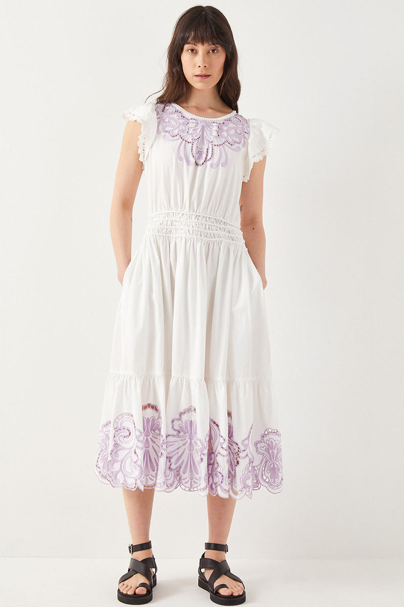 Ayisha Broderie Anglaise Frill Dress